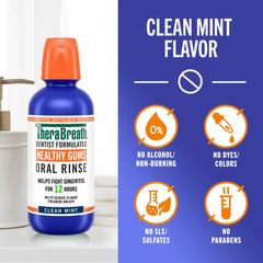 Healthy Gums Oral Rinse w/ Added CPC - Clean Mint